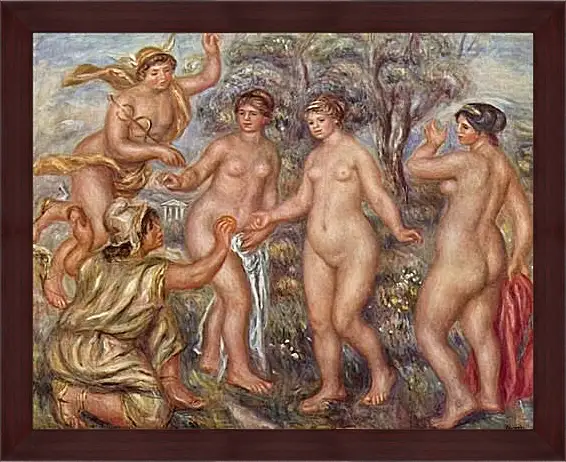 Картина в раме - Judgement of Paris. Пьер Огюст Ренуар