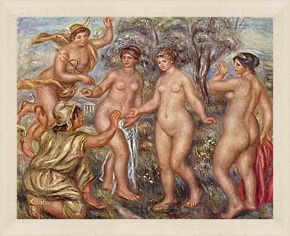 Картина в раме - Judgement of Paris. Пьер Огюст Ренуар