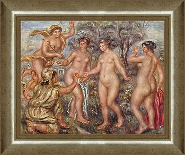 Картина в раме - Judgement of Paris. Пьер Огюст Ренуар