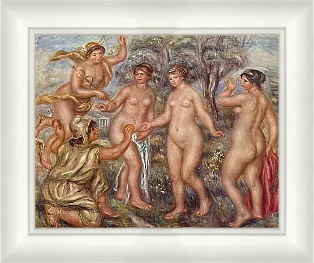 Картина в раме - Judgement of Paris. Пьер Огюст Ренуар