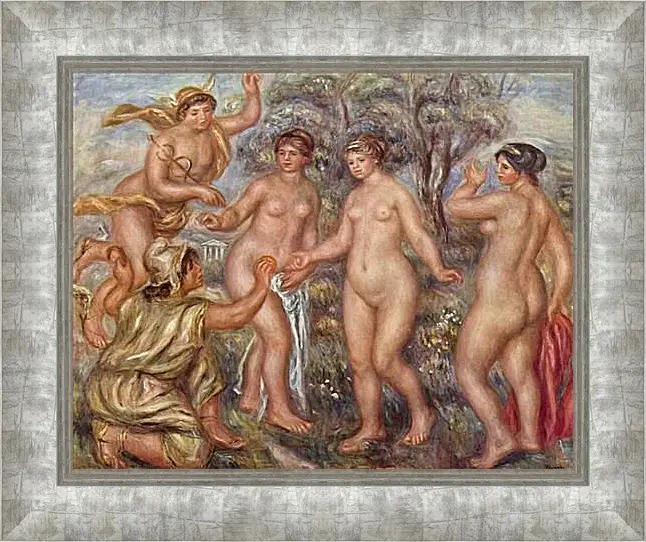 Картина в раме - Judgement of Paris. Пьер Огюст Ренуар