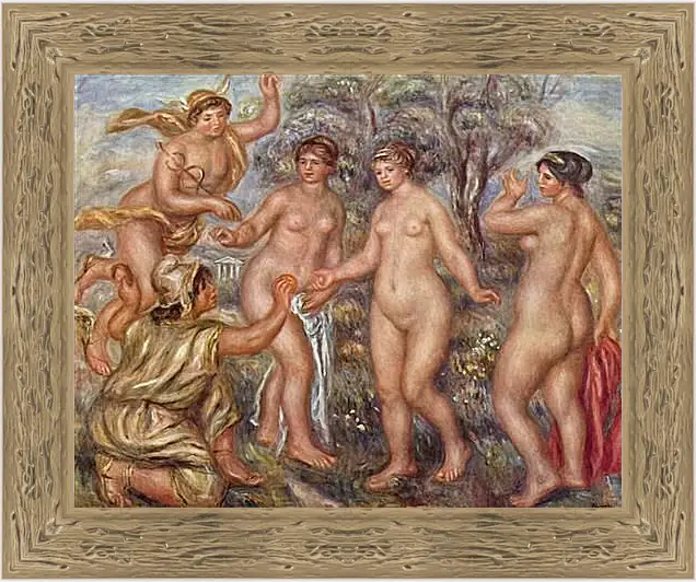 Картина в раме - Judgement of Paris. Пьер Огюст Ренуар