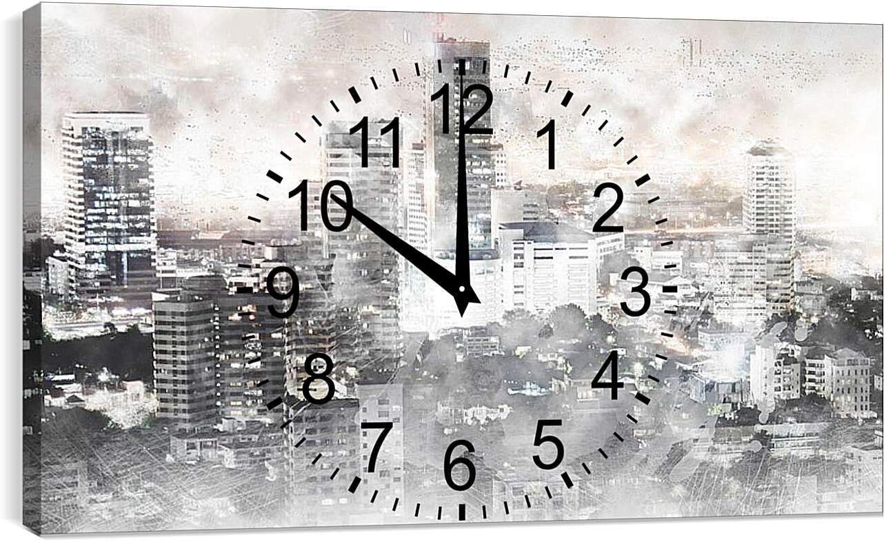 Часы картина - Башни