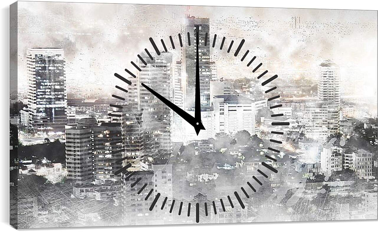 Часы картина - Башни
