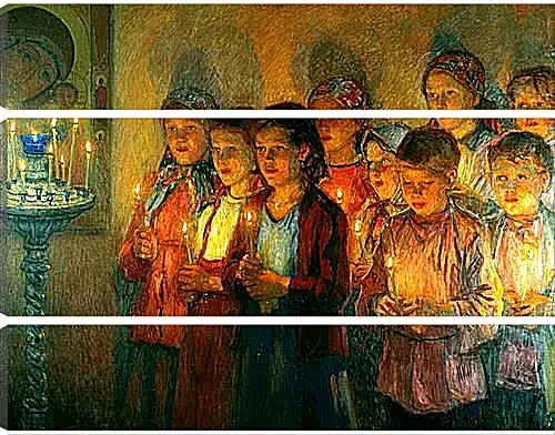 Модульная картина - В церкви. Богданов Николай