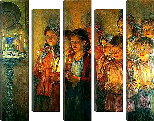 Модульная картина - В церкви. Богданов Николай