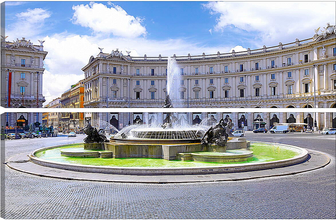 Модульная картина - Площадь Республики. Рим. Италия.