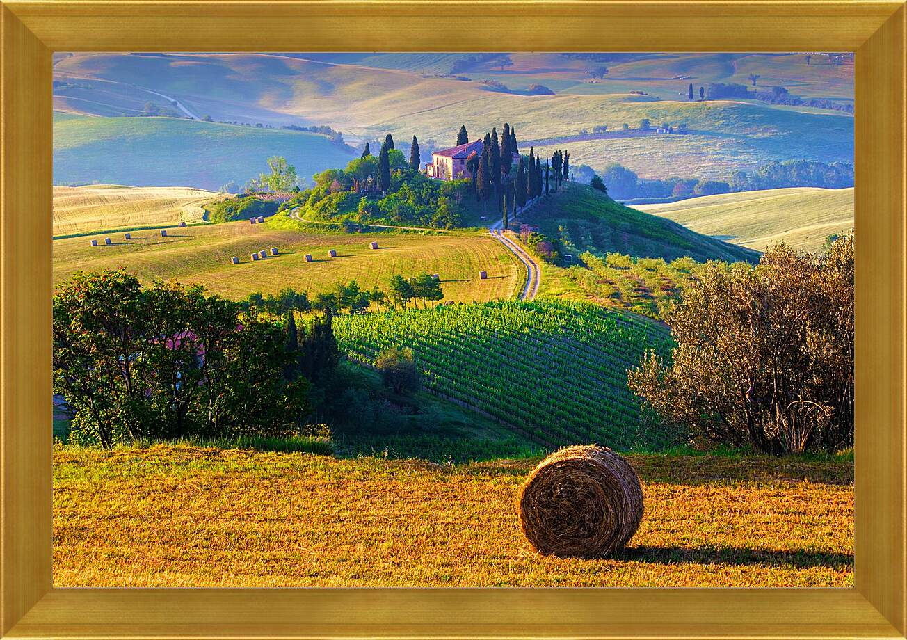 Картина в раме - Тоскана. Италия.
