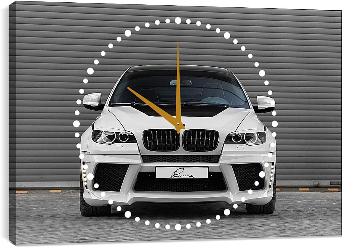 Часы картина - BMW X6 белый