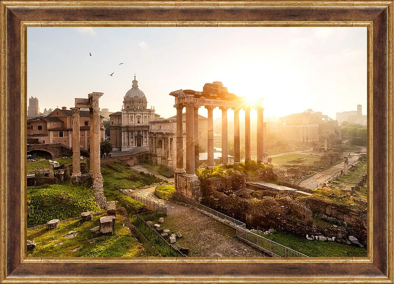Картина в раме - Римский Форум. Италия.