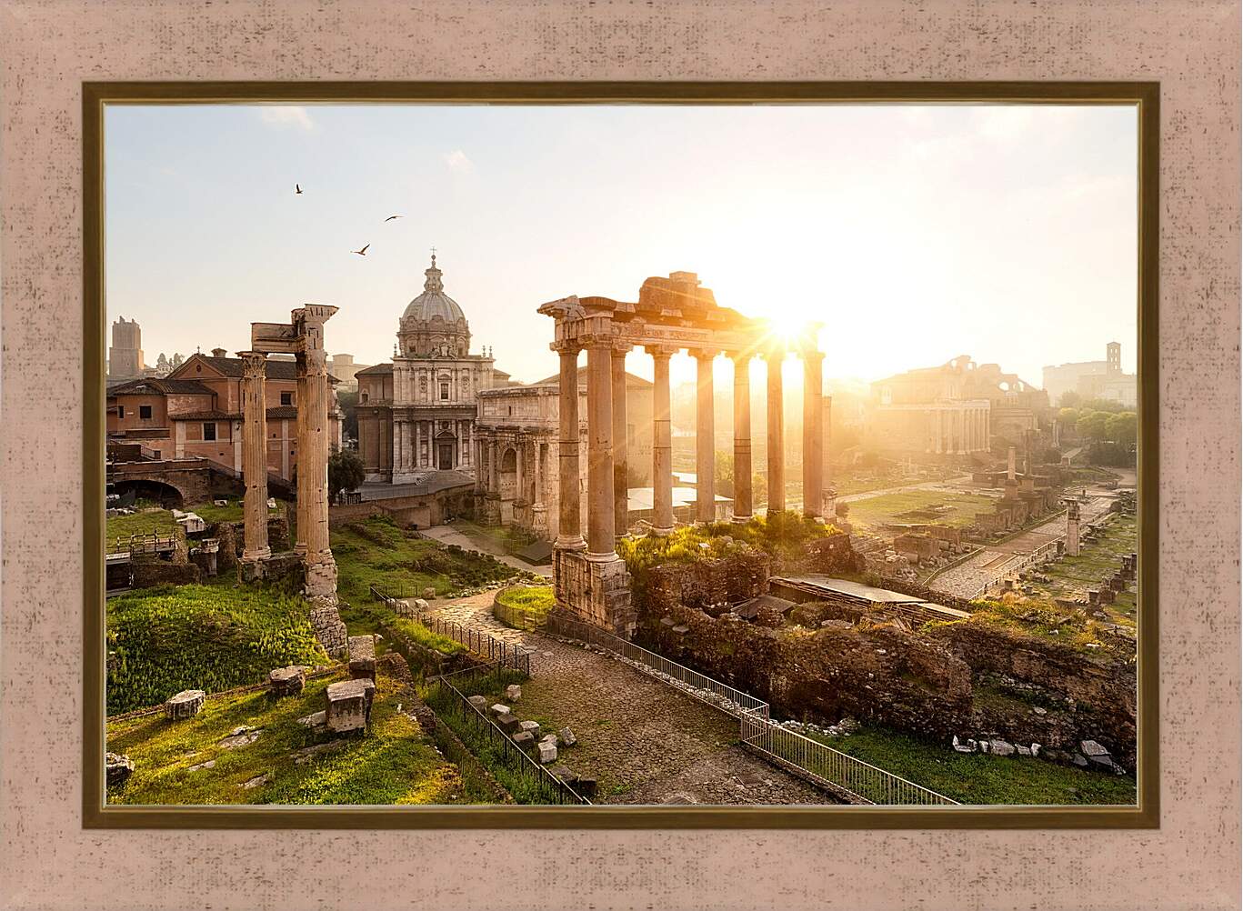 Картина в раме - Римский Форум. Италия.