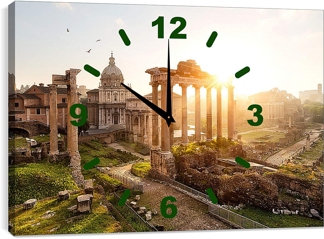 Часы картина - Римский Форум. Италия.