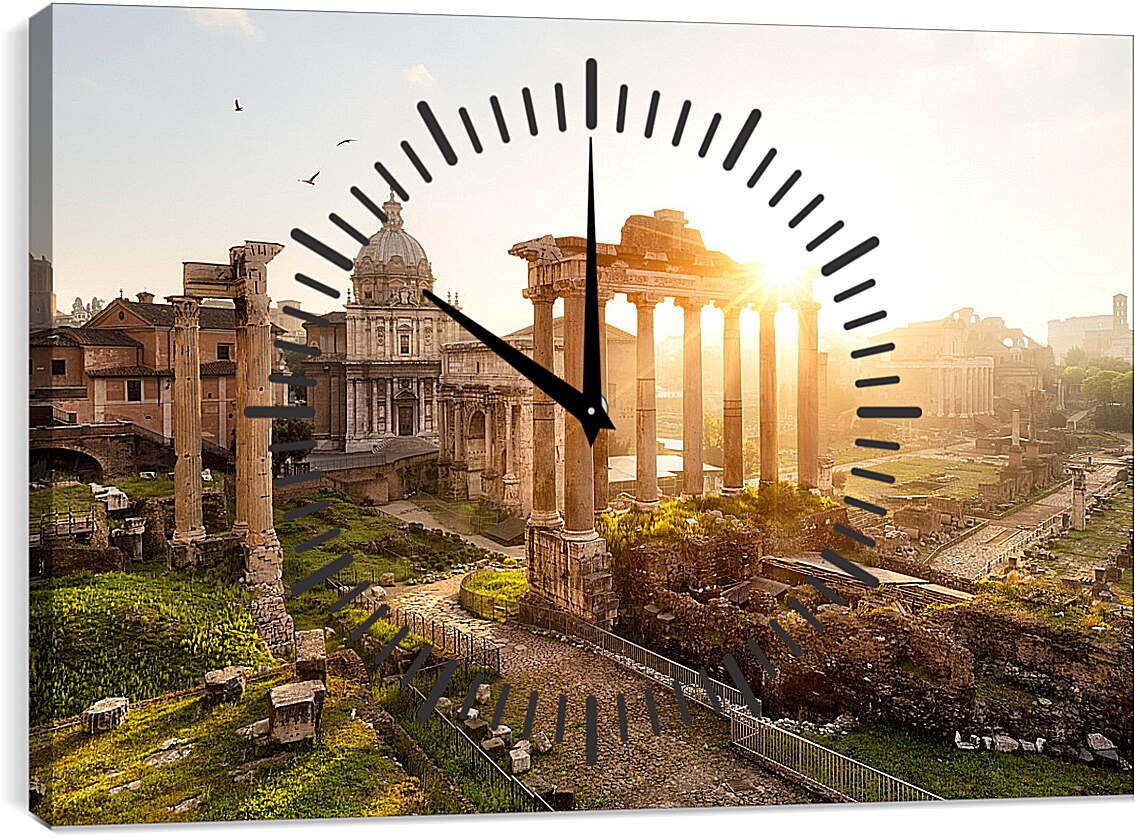 Часы картина - Римский Форум. Италия.