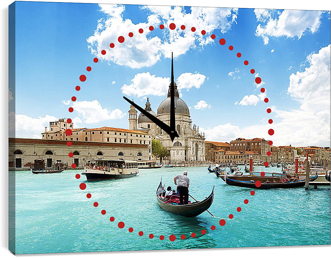 Часы картина - Гранд Канал. Венеция. Италия.