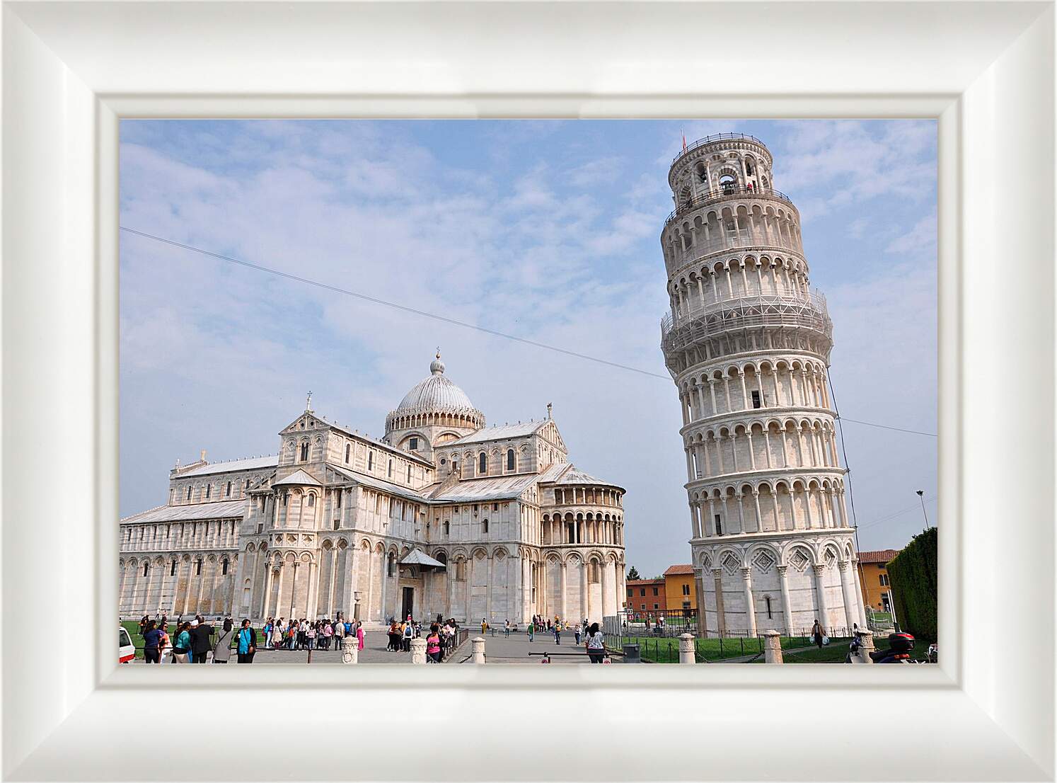 Картина в раме - Пизанская башня. Пиза. Италия.