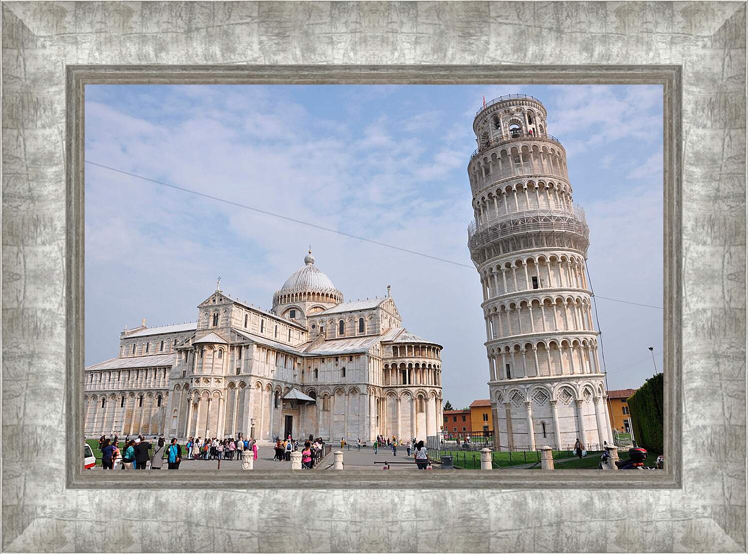 Картина в раме - Пизанская башня. Пиза. Италия.
