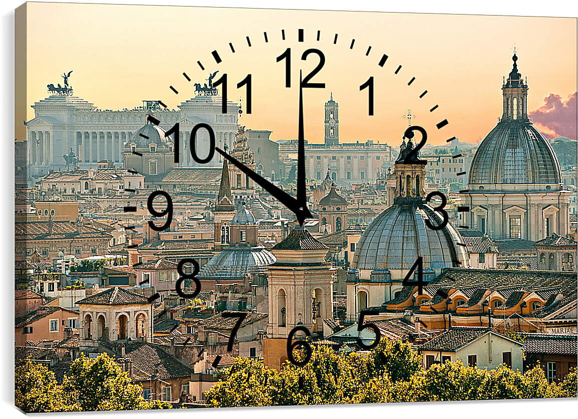 Часы картина - Рим в апреле. Италия.