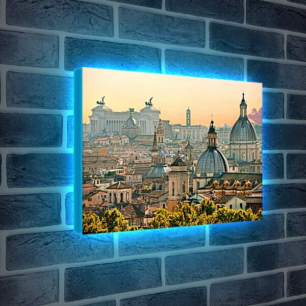 Лайтбокс световая панель - Рим в апреле. Италия.