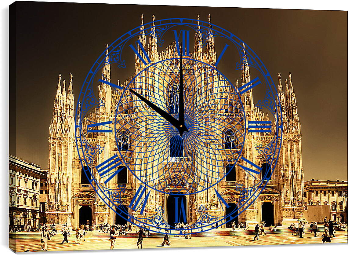 Часы картина - Миланский Собор. Италия.