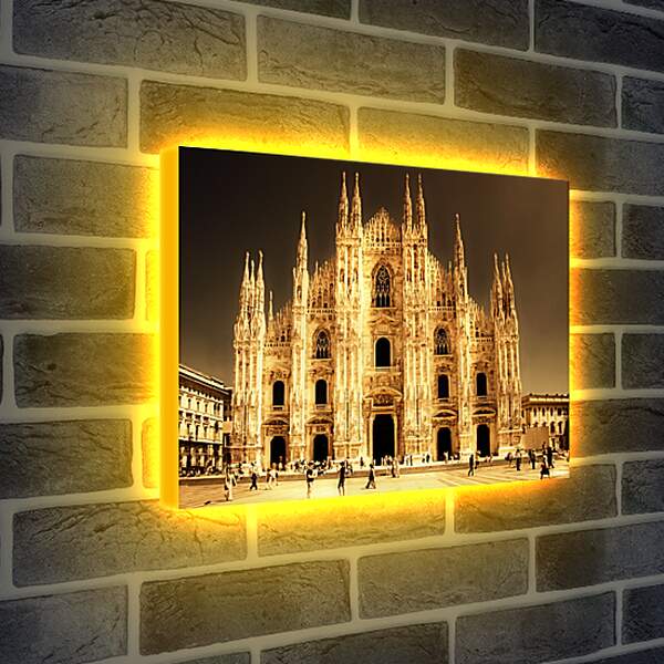 Лайтбокс световая панель - Миланский Собор. Италия.