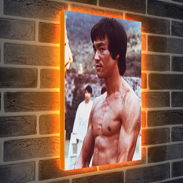 Лайтбокс световая панель - Брюс Ли (Bruce Lee)