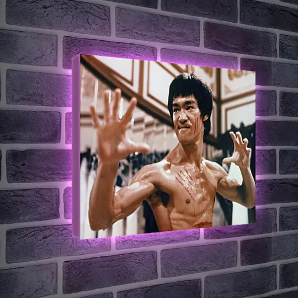 Лайтбокс световая панель - Брюс Ли (Bruce Lee)