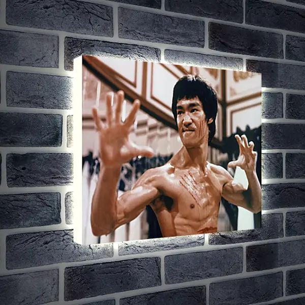 Лайтбокс световая панель - Брюс Ли (Bruce Lee)