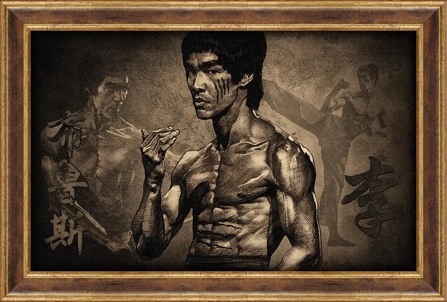 Картина в раме - Брюс Ли (Bruce Lee)