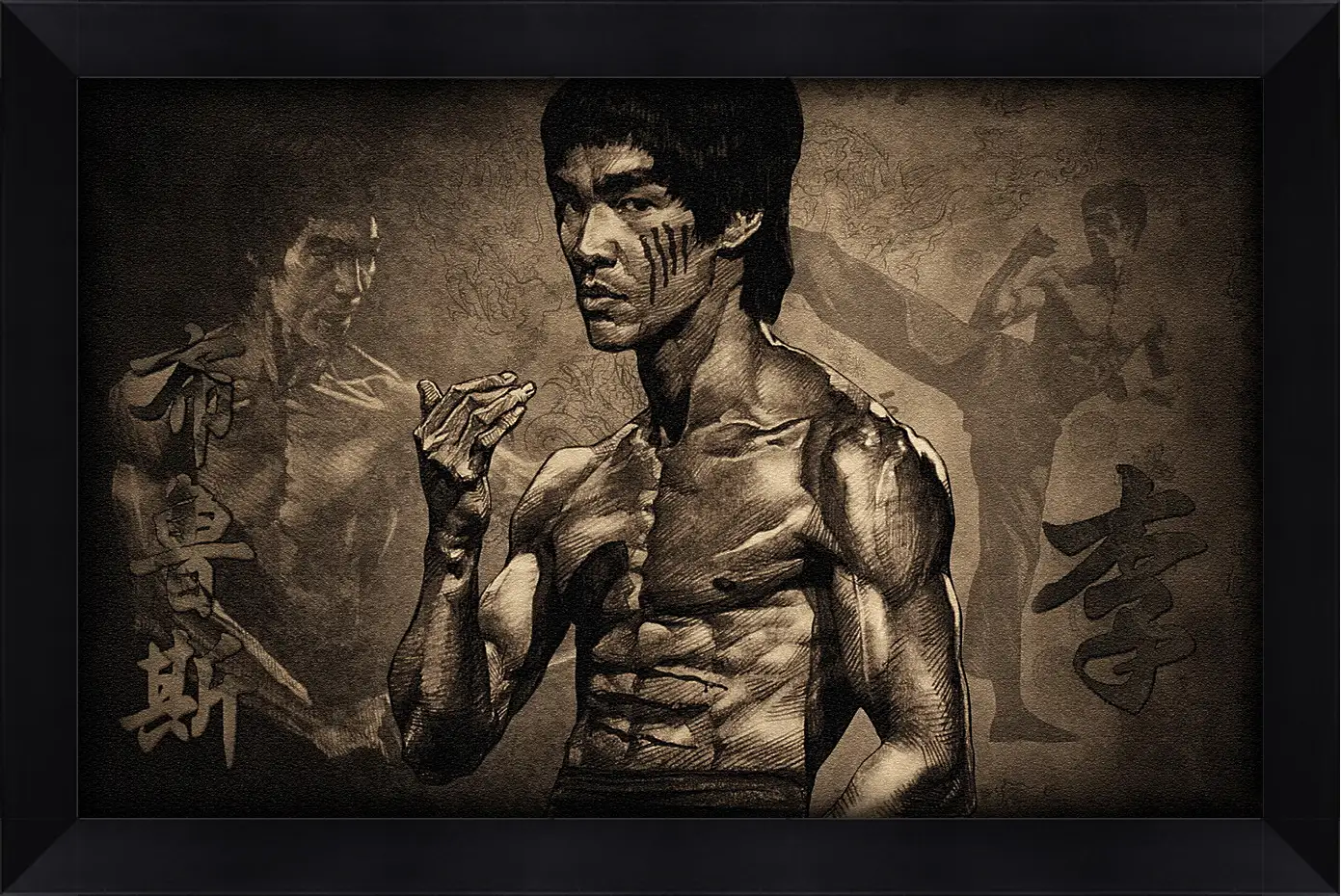 Картина в раме - Брюс Ли (Bruce Lee)