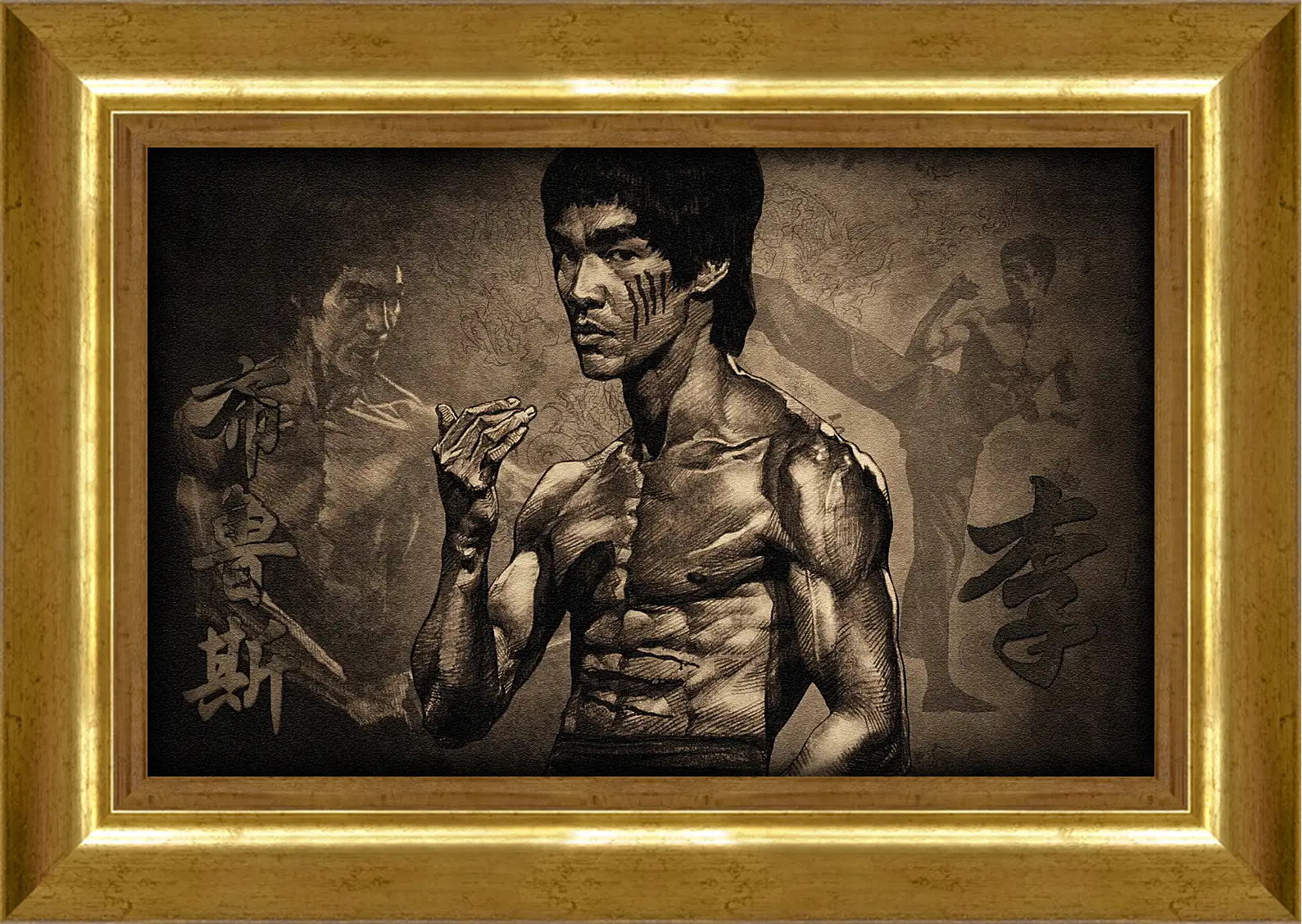 Картина в раме - Брюс Ли (Bruce Lee)