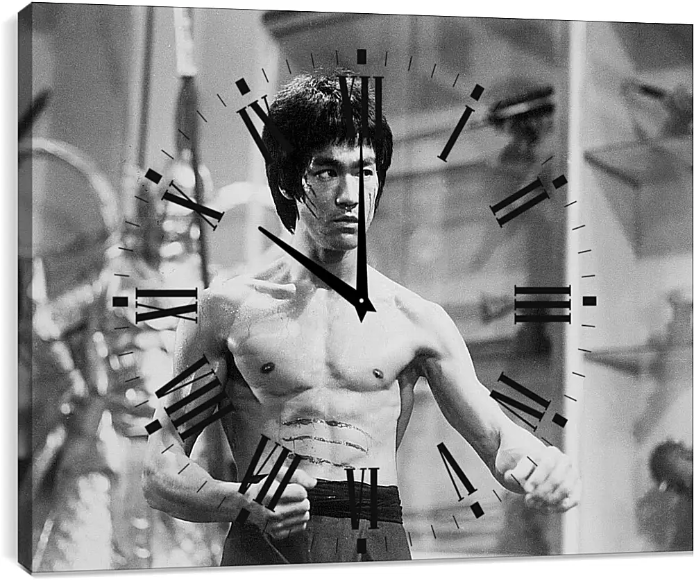 Часы картина - Брюс Ли (Bruce Lee)