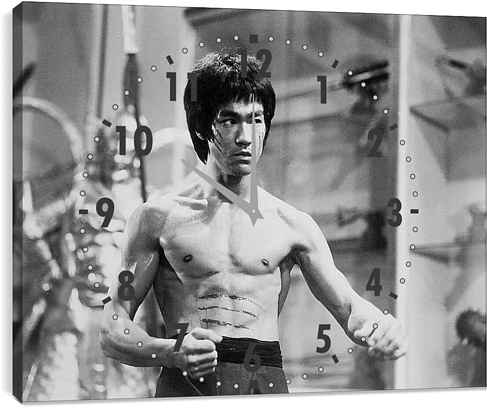 Часы картина - Брюс Ли (Bruce Lee)