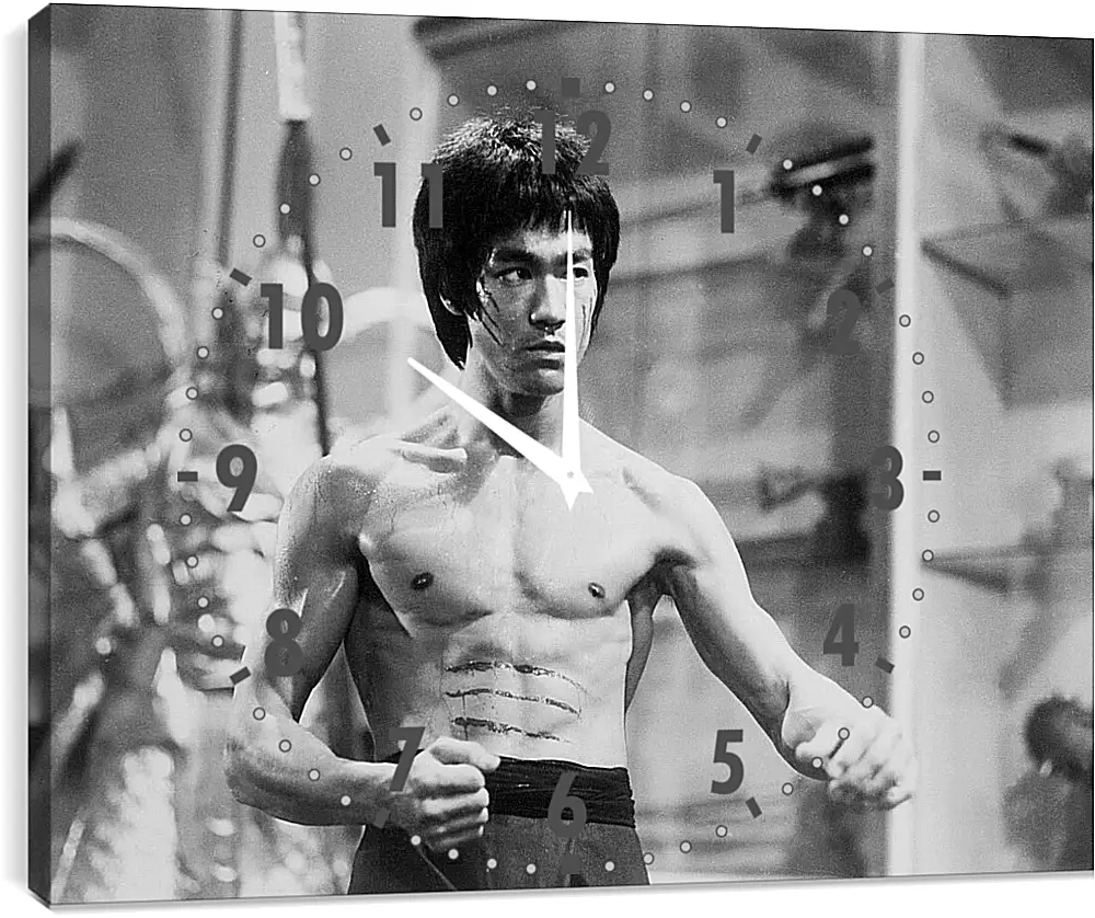 Часы картина - Брюс Ли (Bruce Lee)