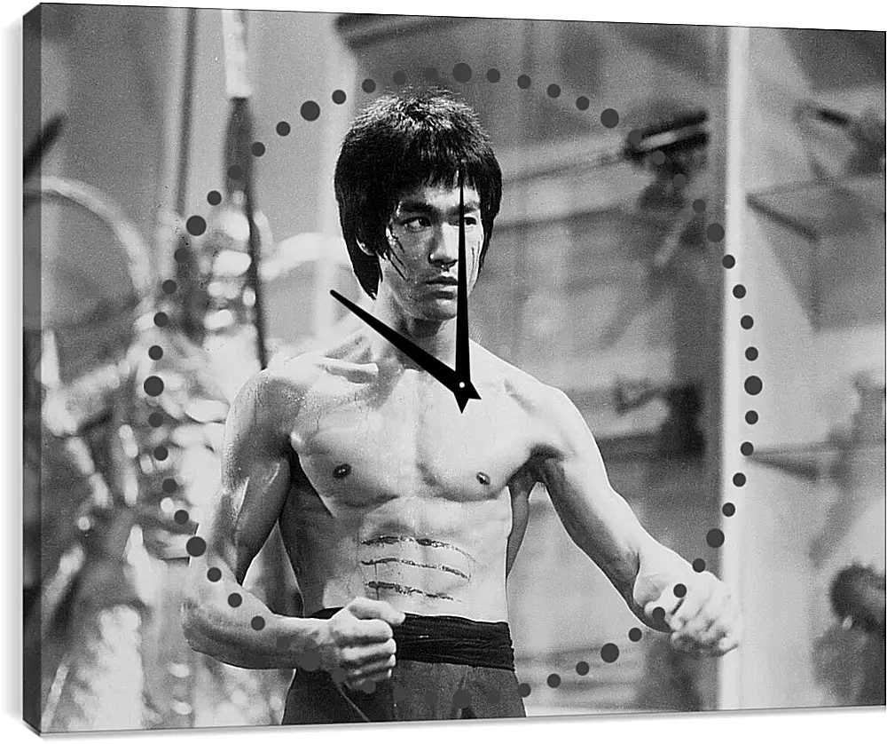 Часы картина - Брюс Ли (Bruce Lee)