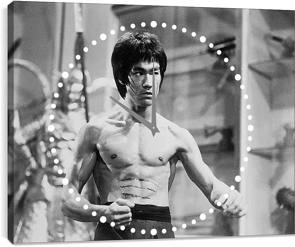 Часы картина - Брюс Ли (Bruce Lee)