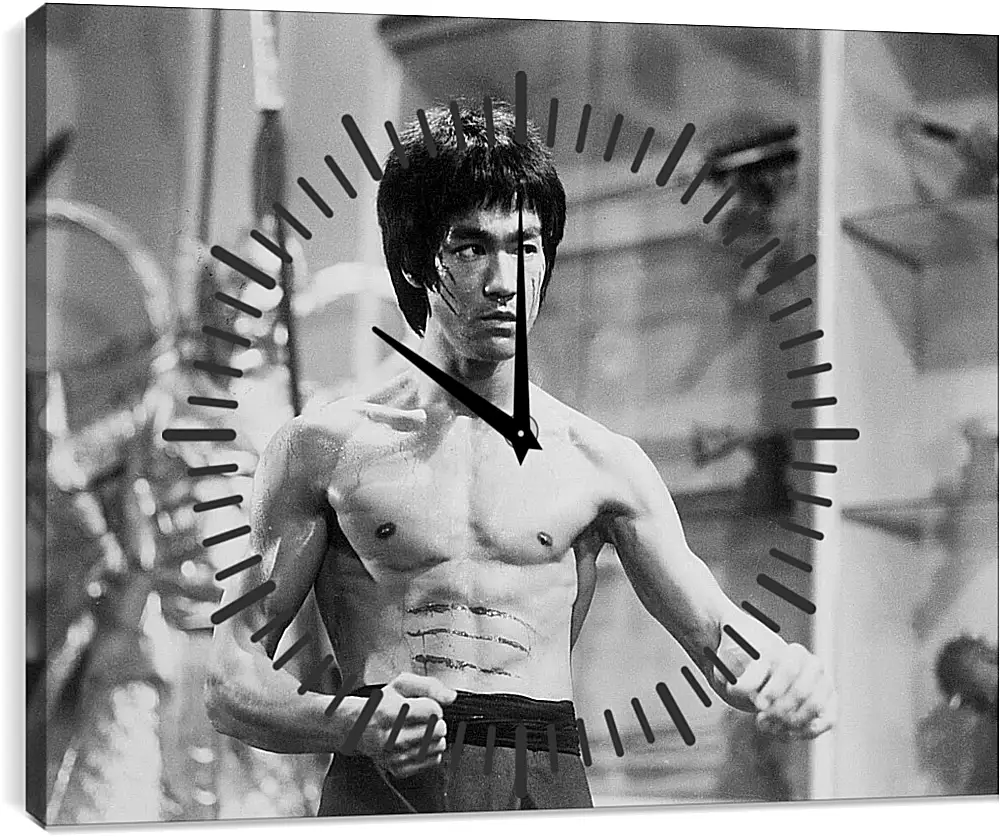 Часы картина - Брюс Ли (Bruce Lee)