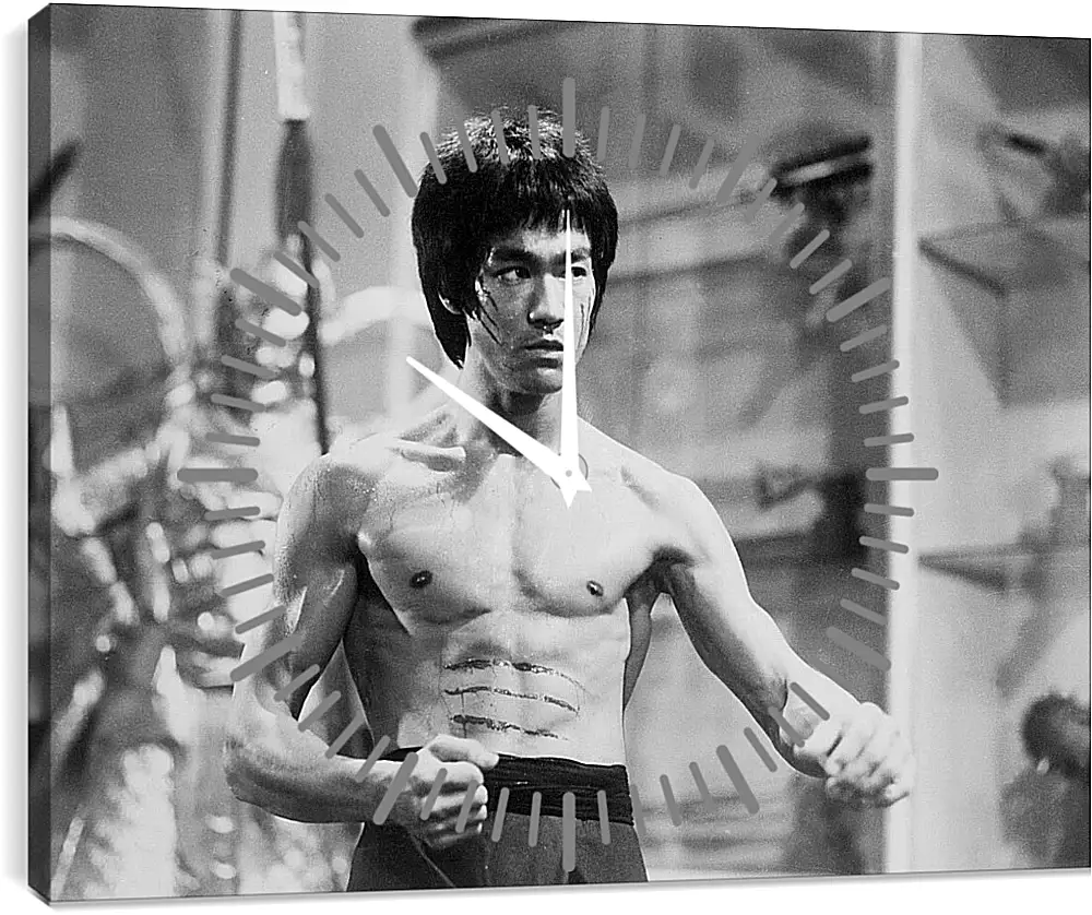 Часы картина - Брюс Ли (Bruce Lee)