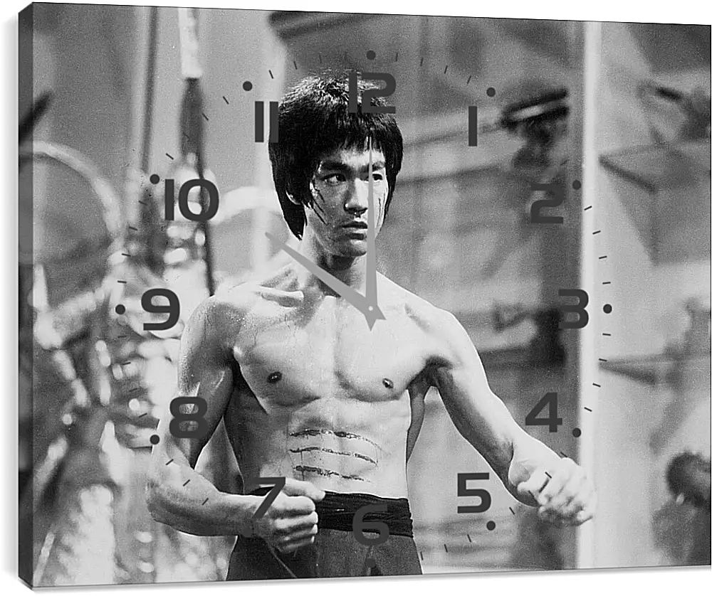 Часы картина - Брюс Ли (Bruce Lee)