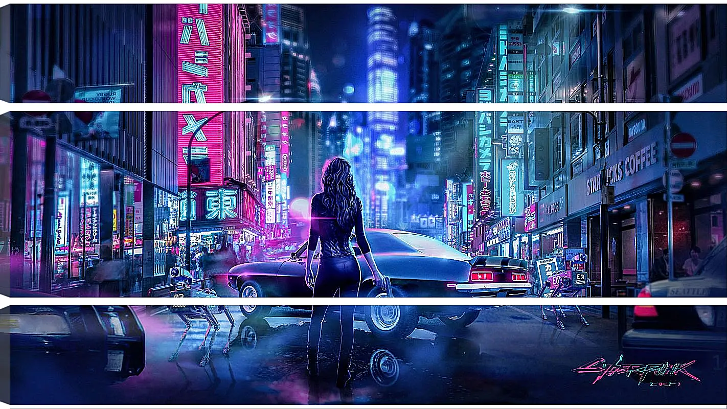 Модульная картина - Cyberpunk 2077