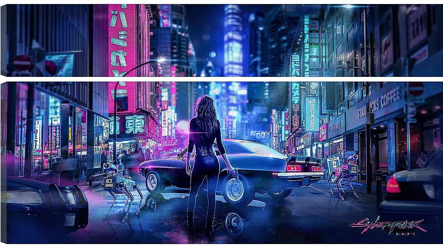 Модульная картина - Cyberpunk 2077