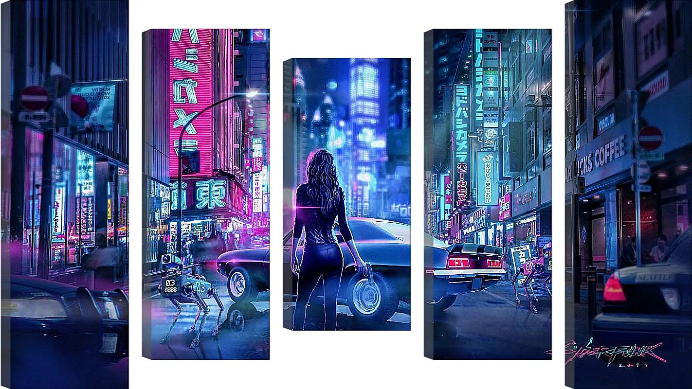 Модульная картина - Cyberpunk 2077
