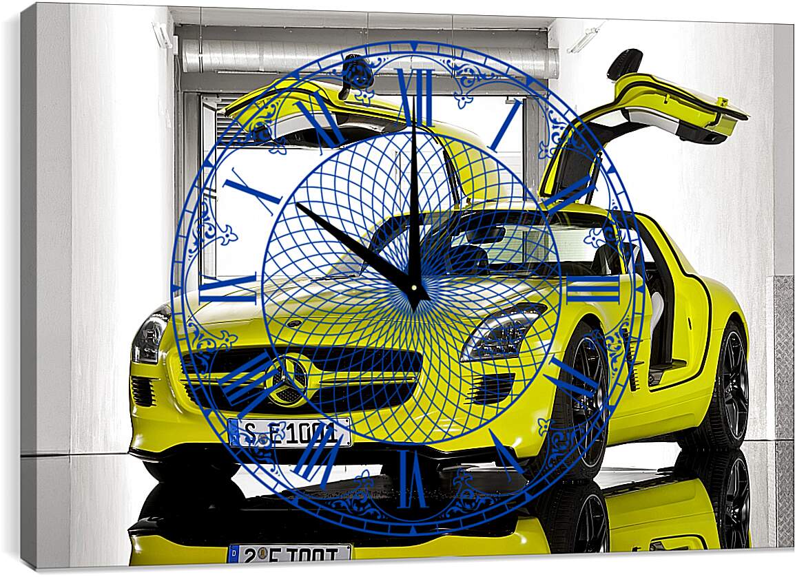 Часы картина - Мерседес Бенц чайка (Mercedes-Benz)