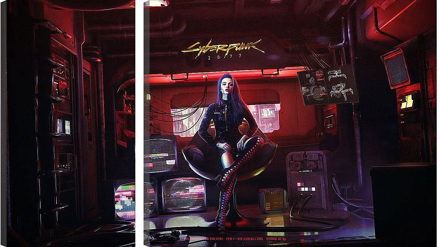 Модульная картина - Cyberpunk 2077