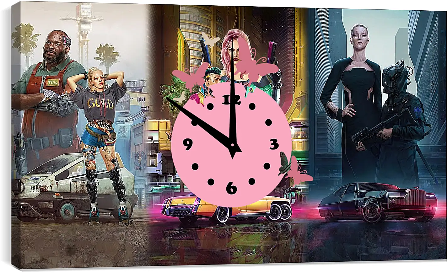 Часы картина - Cyberpunk 2077