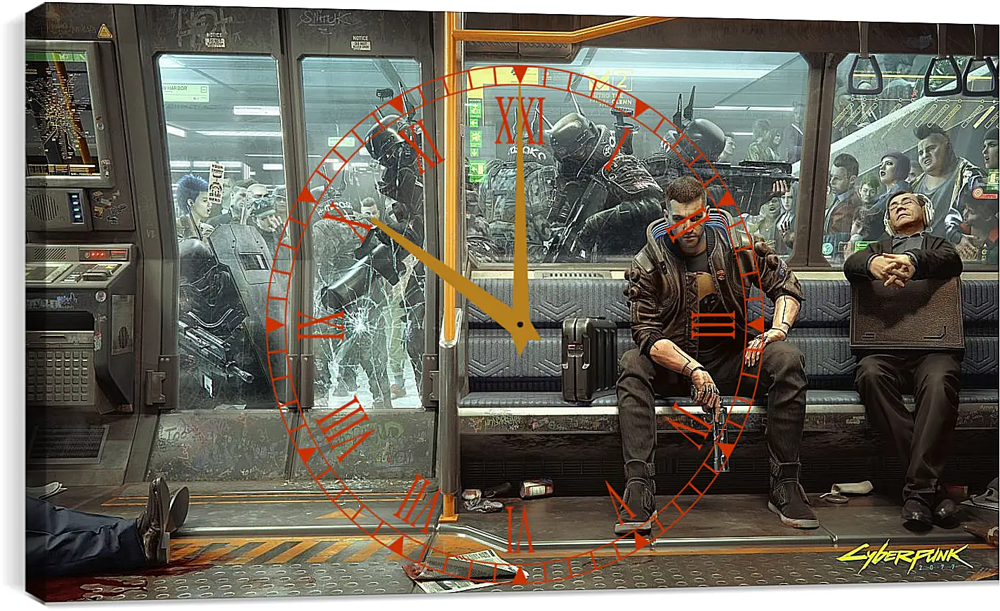 Часы картина - Cyberpunk 2077