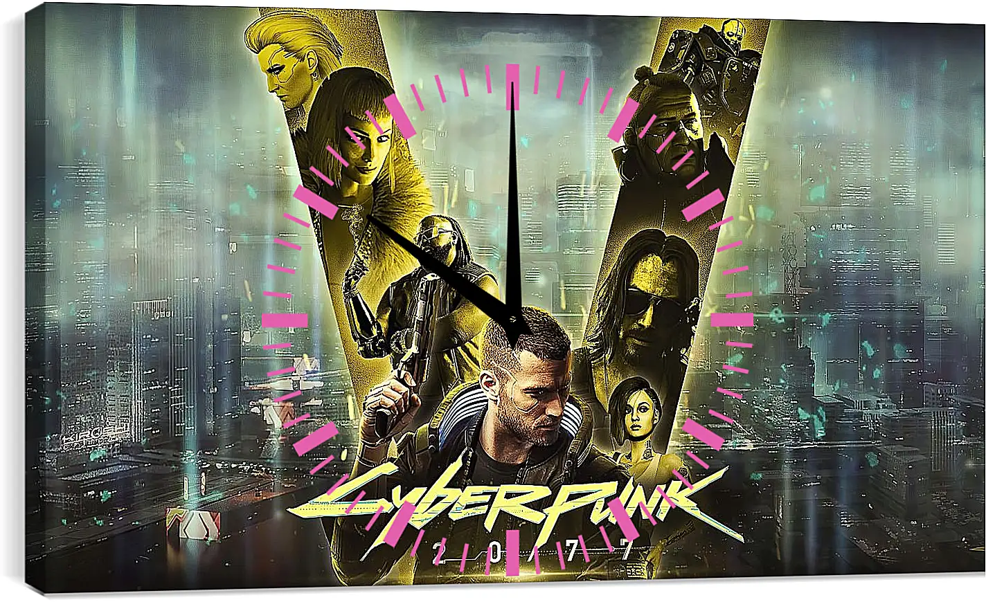 Часы картина - Cyberpunk 2077