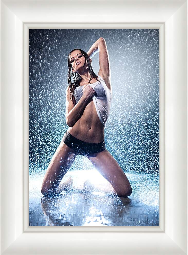 Картина в раме - Танцовщица под дождем
