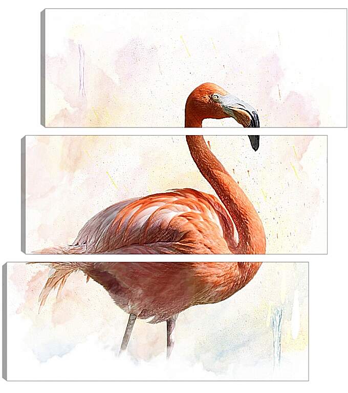 Модульная картина - Фламинго