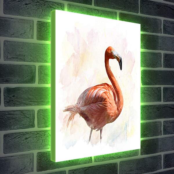 Лайтбокс световая панель - Фламинго