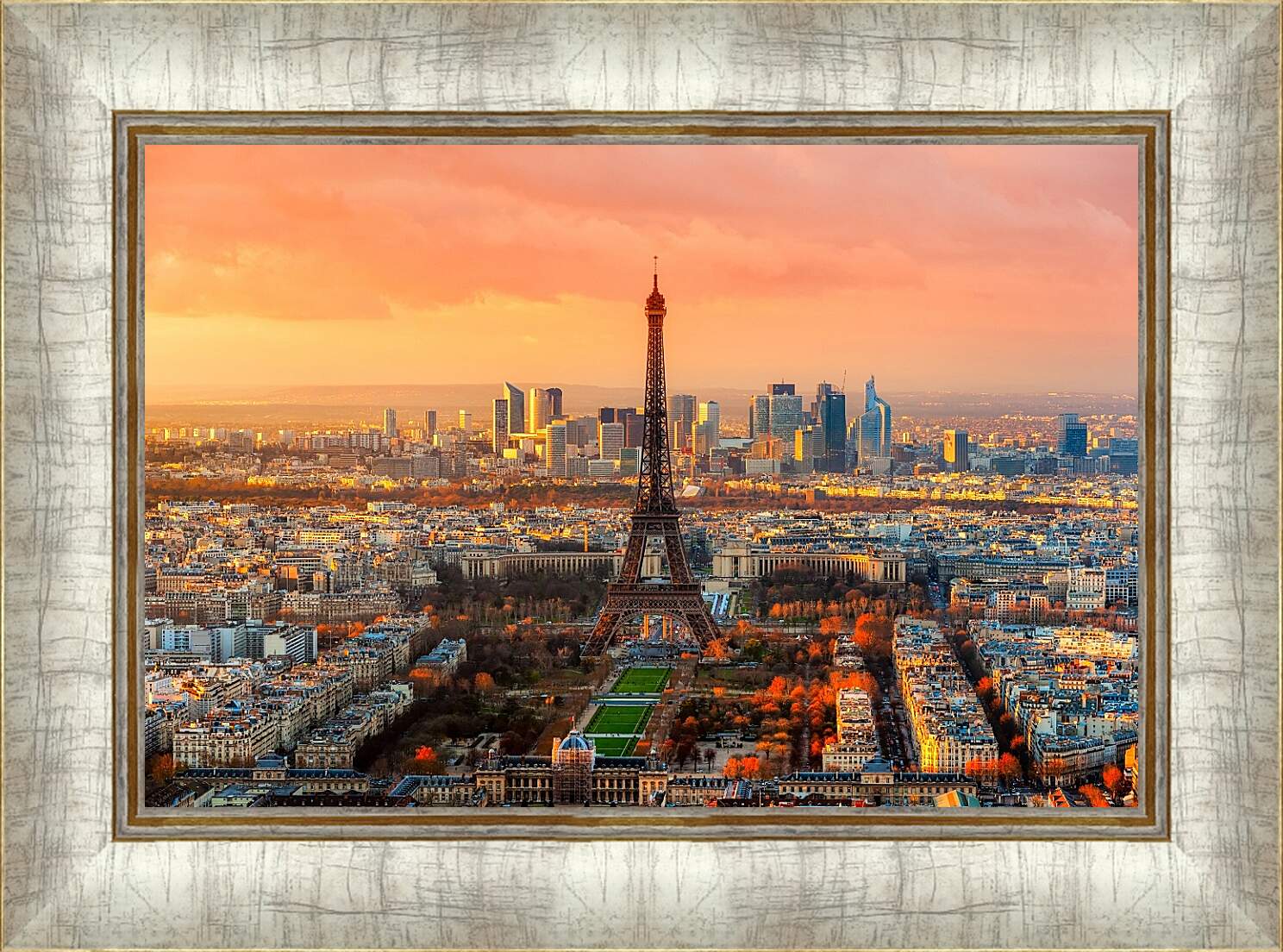Картина в раме - Панорама Парижа